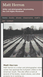 Mobile Screenshot of mattherronwriter.com